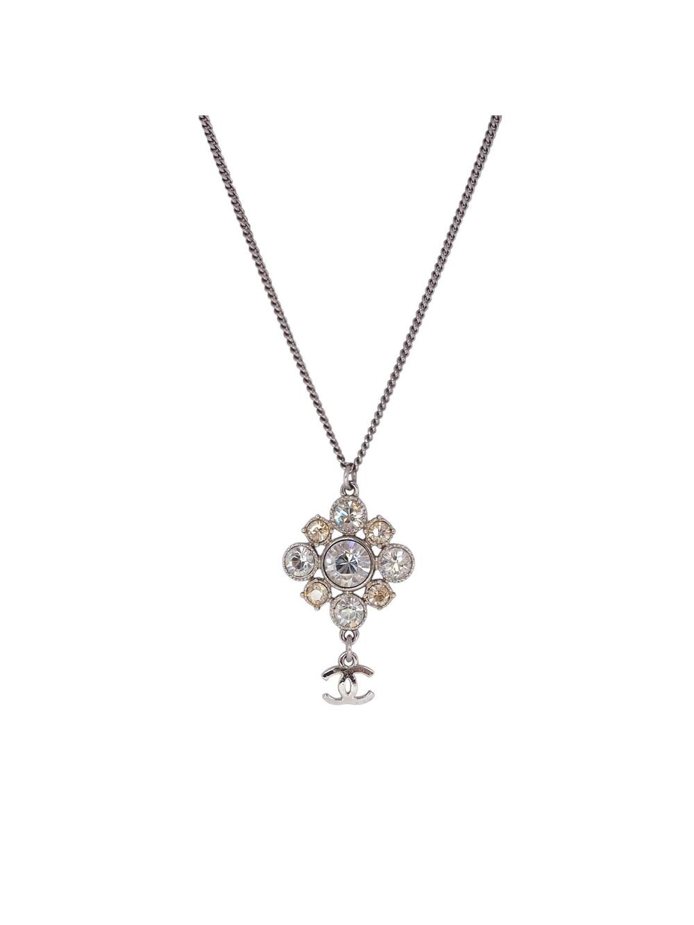 Chanel Rhinestone Coco Mark Necklace #358802C73B